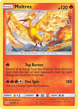 Moltres 019  - Holofoil - Holo Rare