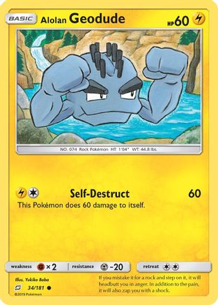 Alolan Geodude (34) (34) 034  - Common