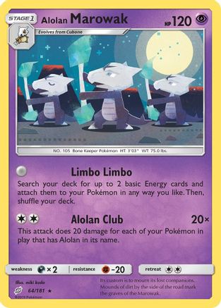 Alolan Marowak 064/181  - Rare
