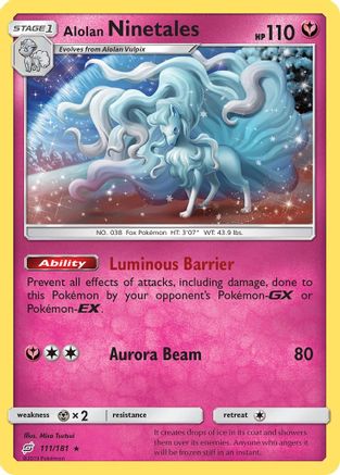 Alolan Ninetales 111  - Holofoil - Holo Rare