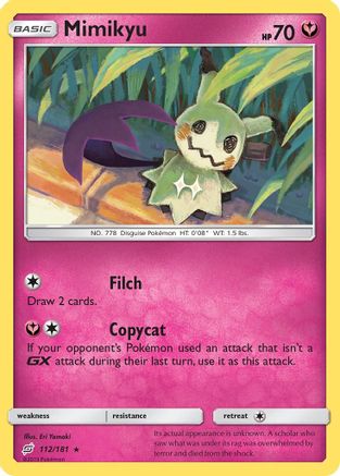 Mimikyu 112  - Rare