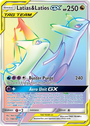 Latias &amp; Latios GX (190/181) [Soleil et Lune : Faites équipe] 