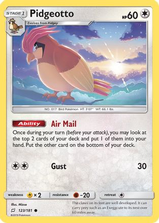 Pidgeotto 123  - Common