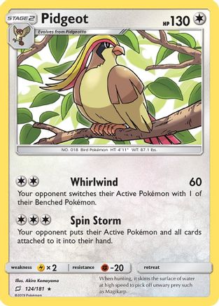 Pidgeot 124  - Rare