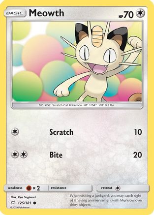 Meowth 125  - Common