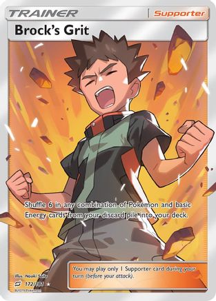 Brock's Grit (Full Art)  - Holofoil - Ultra Rare