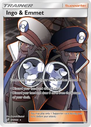 Ingo & Emmet (Full Art)  - Holofoil - Ultra Rare