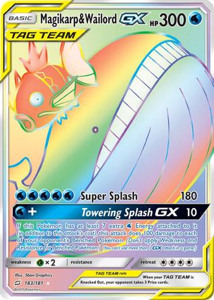 Magikarp & Wailord GX (Secret)  - Holofoil - Secret Rare