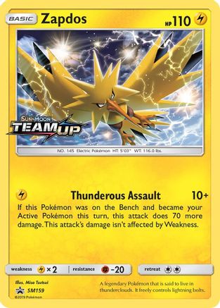 Zapdos (Prerelease) SM159  - Holofoil - Promo