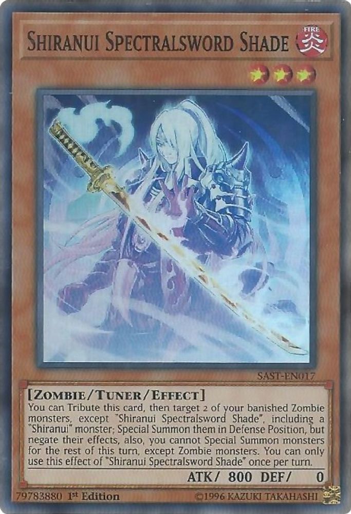 Shiranui Spectralsword Shade (SAST-EN017) - Super Rare