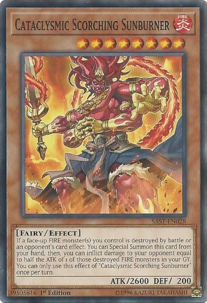 Cataclysmic Scorching Sunburner (SAST-EN028) - Common