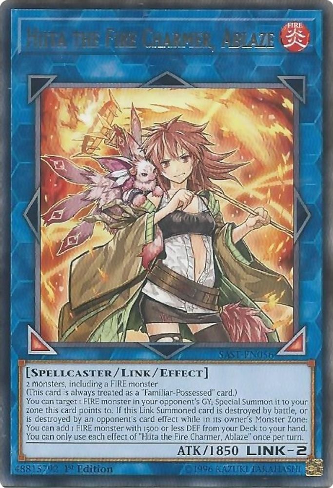Hiita the Fire Charmer, Ablaze (SAST-EN056) - Rare