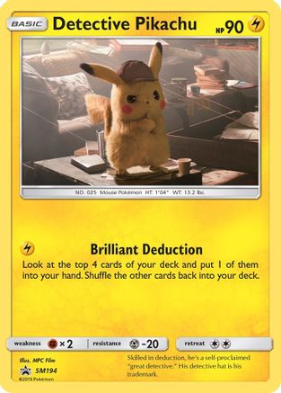 Detective Pikachu SM194  - Holofoil - Promo