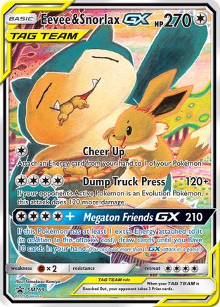 Eevee & Snorlax GX SM169  - Holofoil - Promo