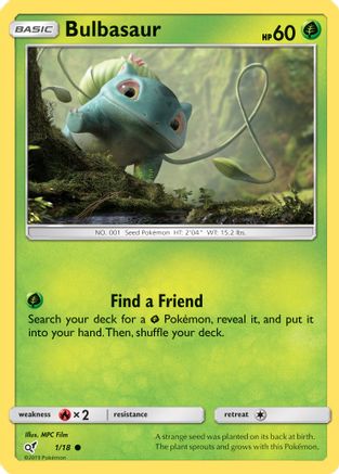 Bulbasaur (1/18) [Soleil et Lune : Détective Pikachu] 