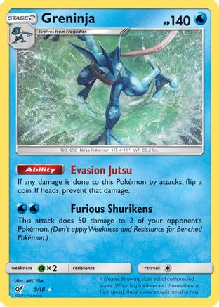 Greninja (9/18) [Soleil et Lune : Détective Pikachu] 