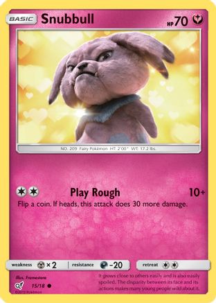 Snubbull (15/18) [Soleil et Lune : Détective Pikachu] 