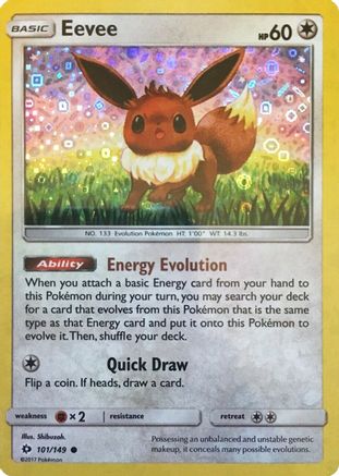 Eevee (General Mills Promo) 101/149  - Holofoil - Promo