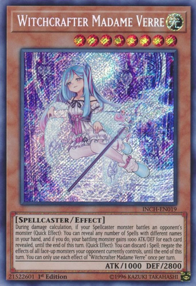 Witchcrafter Madame Verre (INCH-EN019) - Secret Rare