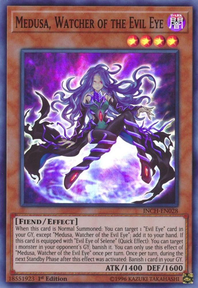 Medusa, Watcher of the Evil Eye (INCH-EN028) - Super Rare