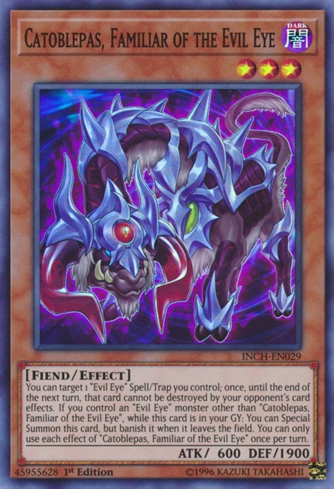 Catoblepas, Familiar of the Evil Eye (INCH-EN029) - Super Rare