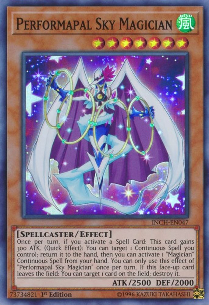 Performapal Sky Magician (INCH-EN047) - Super Rare
