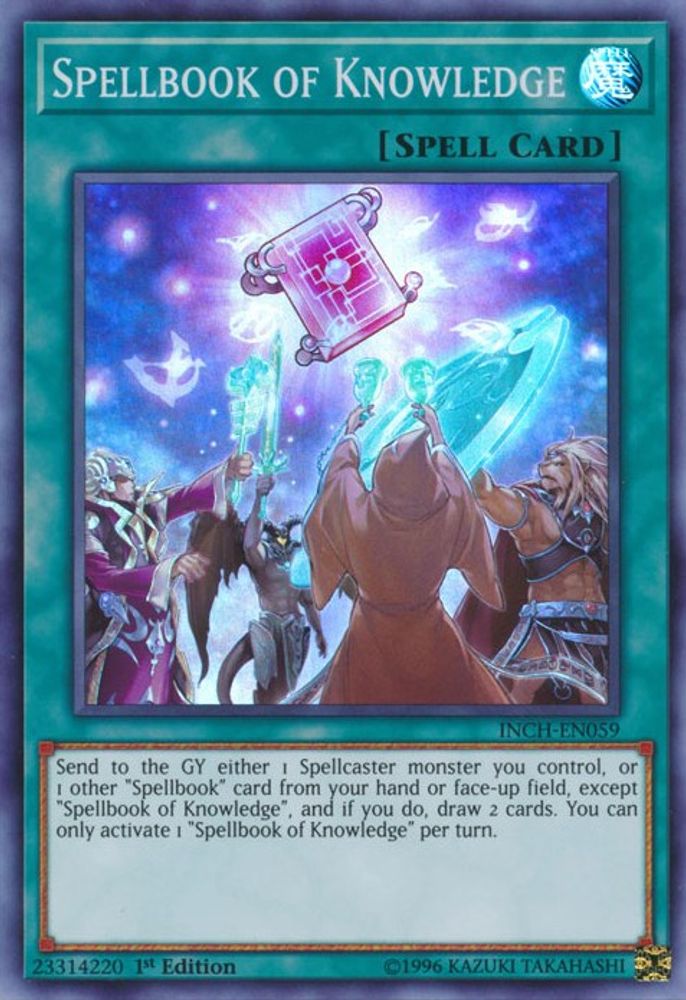 Spellbook of Knowledge (INCH-EN059) - Super Rare