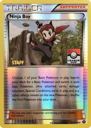 Ninja Boy (103/114) (personnel promotionnel de la ligue) [XY : Steam Siege] 