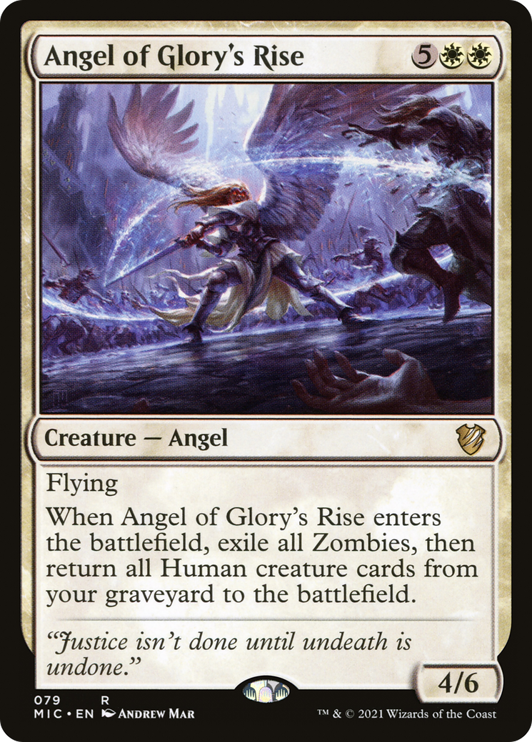 L'Ascension de l'Ange de la Gloire [Innistrad : Commandant de la chasse de minuit] 