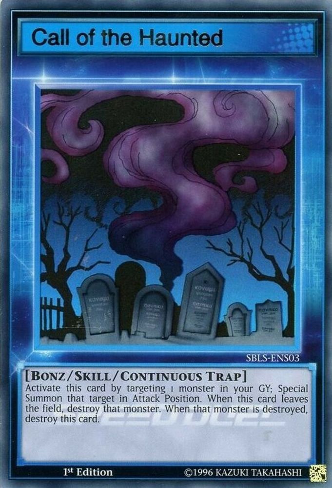 Call of the Haunted (Skill Card) (SBLS-ENS03) - Ultra Rare