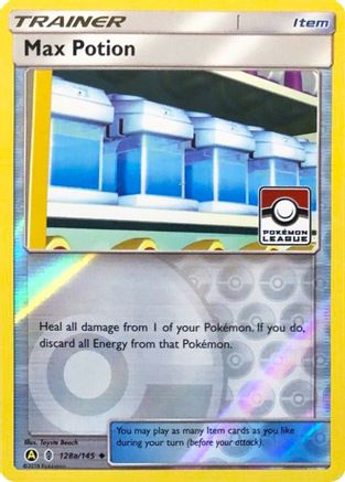Max Potion (Pokemon League) 128a/145  - Reverse Holofoil - Promo