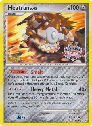 Heatran - 30/146 (Regional Championships) [Staff]/146  - Promo