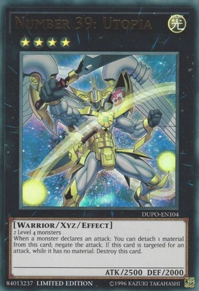 Number 39: Utopia (DUPO-EN104) - Ultra Rare