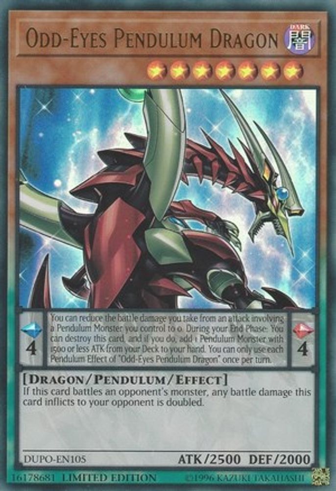 Odd-Eyes Pendulum Dragon (DUPO-EN105) - Ultra Rare