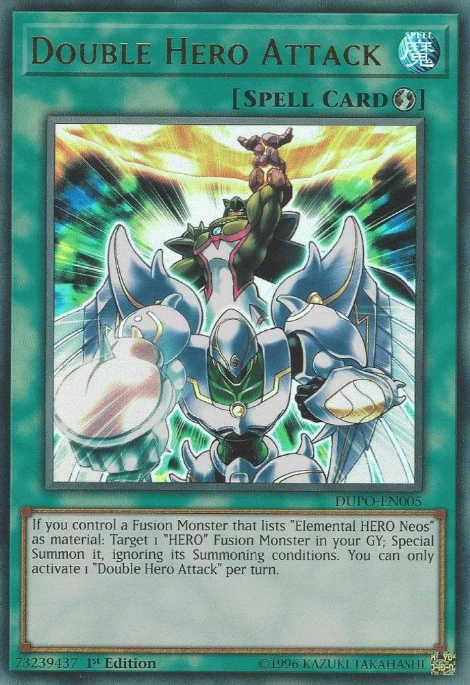 Double Hero Attack (DUPO-EN005) - Ultra Rare