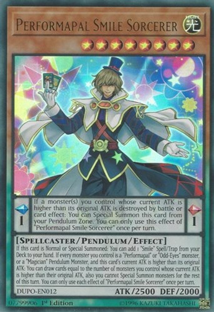Performapal Smile Sorcerer (DUPO-EN012) - Ultra Rare