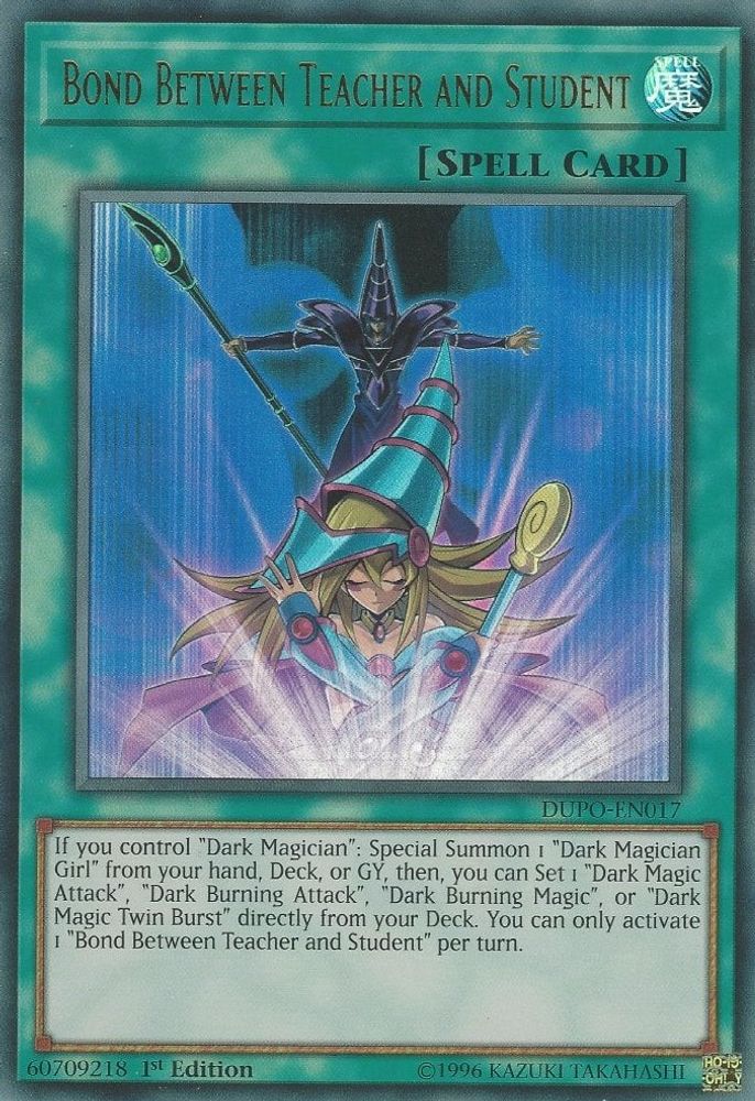Bond Between Teacher and Student (DUPO-EN017) - Ultra Rare