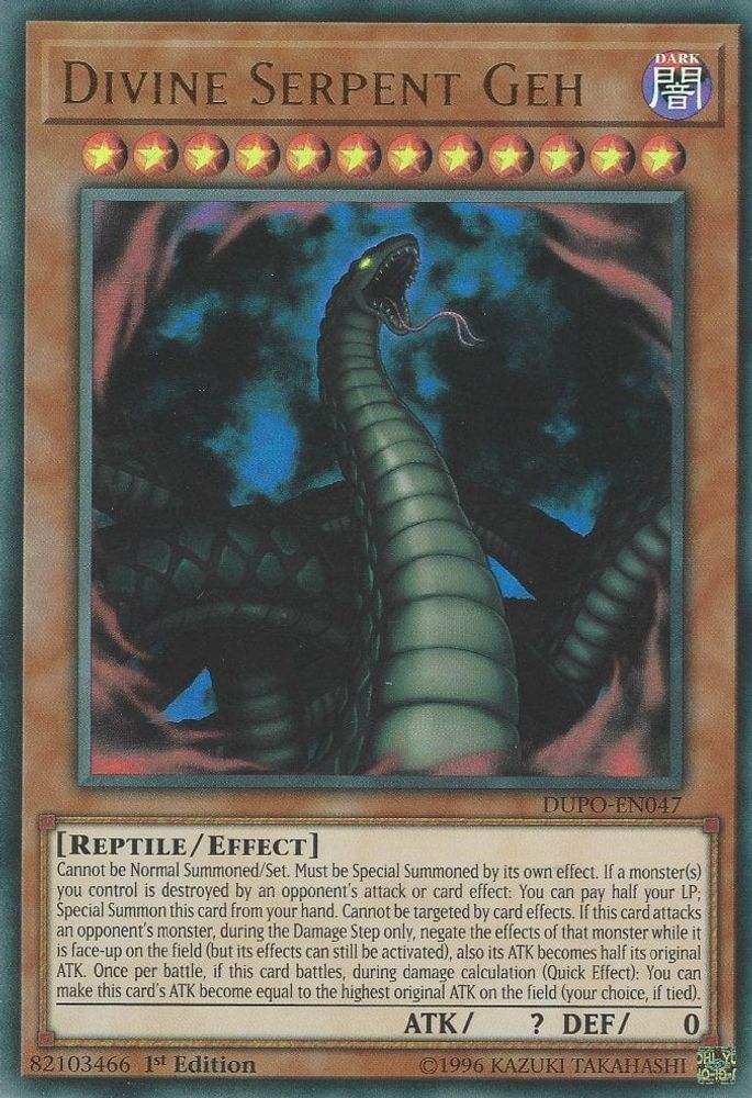 Serpent Divin Geh [DUPO-EN047] Ultra Rare 