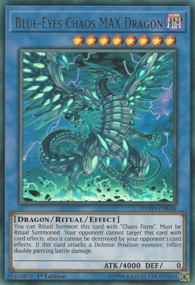 Blue-Eyes Chaos MAX Dragon (DUPO-EN048) - Ultra Rare