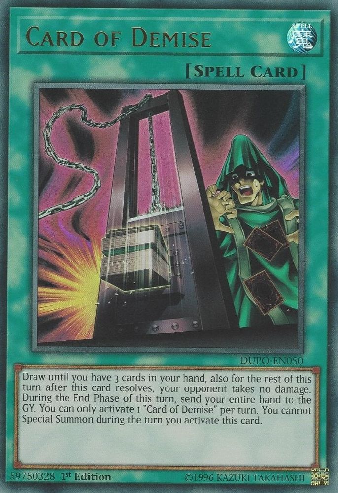 Card of Demise (DUPO-EN050) - Ultra Rare