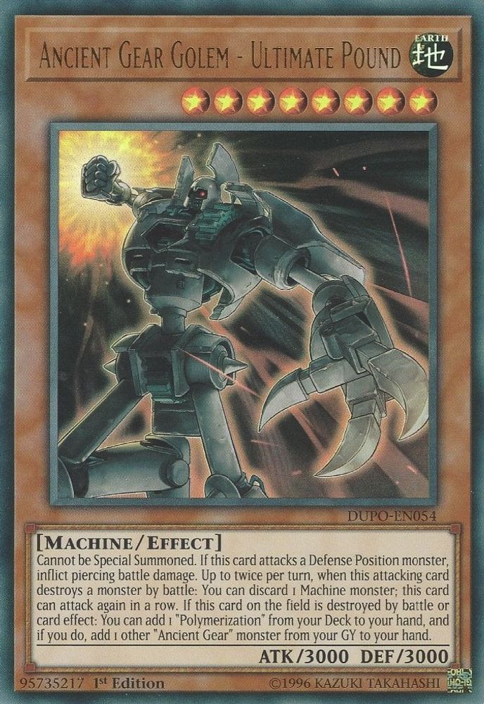 Ancient Gear Golem - Ultimate Pound (DUPO-EN054) - Ultra Rare