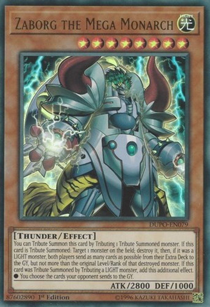 Zaborg the Mega Monarch (DUPO-EN079) - Ultra Rare