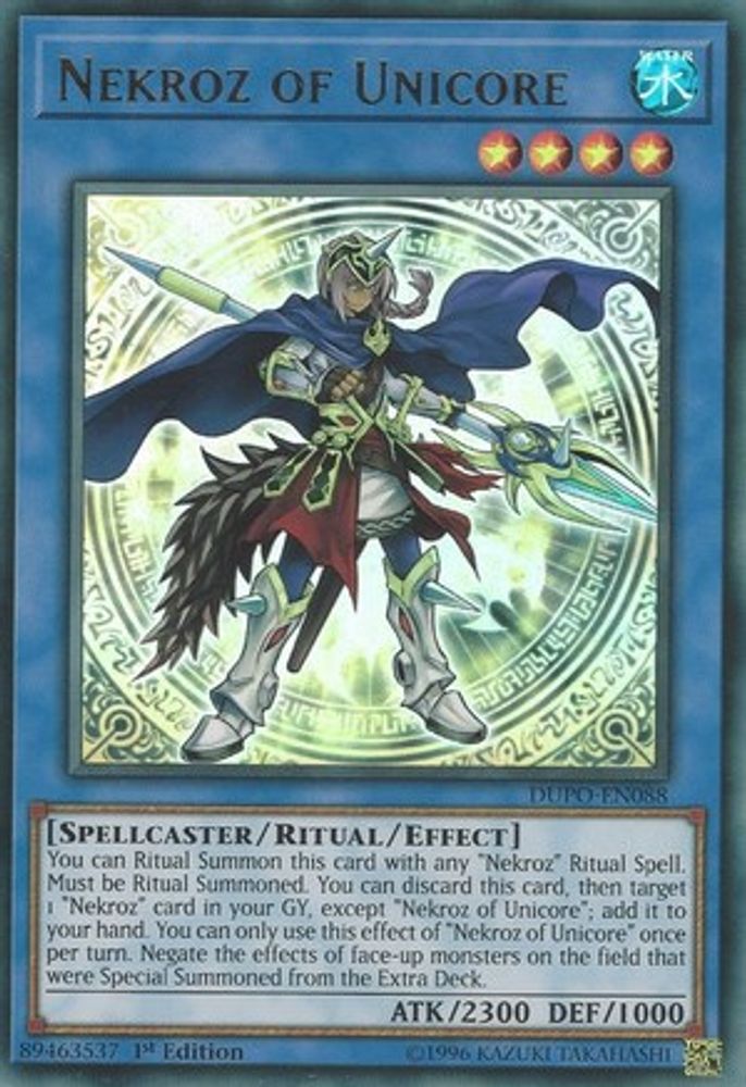 Nekroz of Unicore (DUPO-EN088) - Ultra Rare