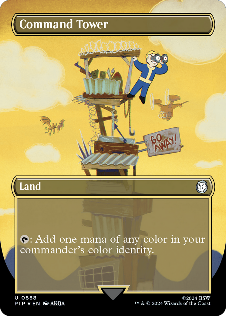 Tour de commandement (sans bordure) (Surge Foil) [Fallout] 