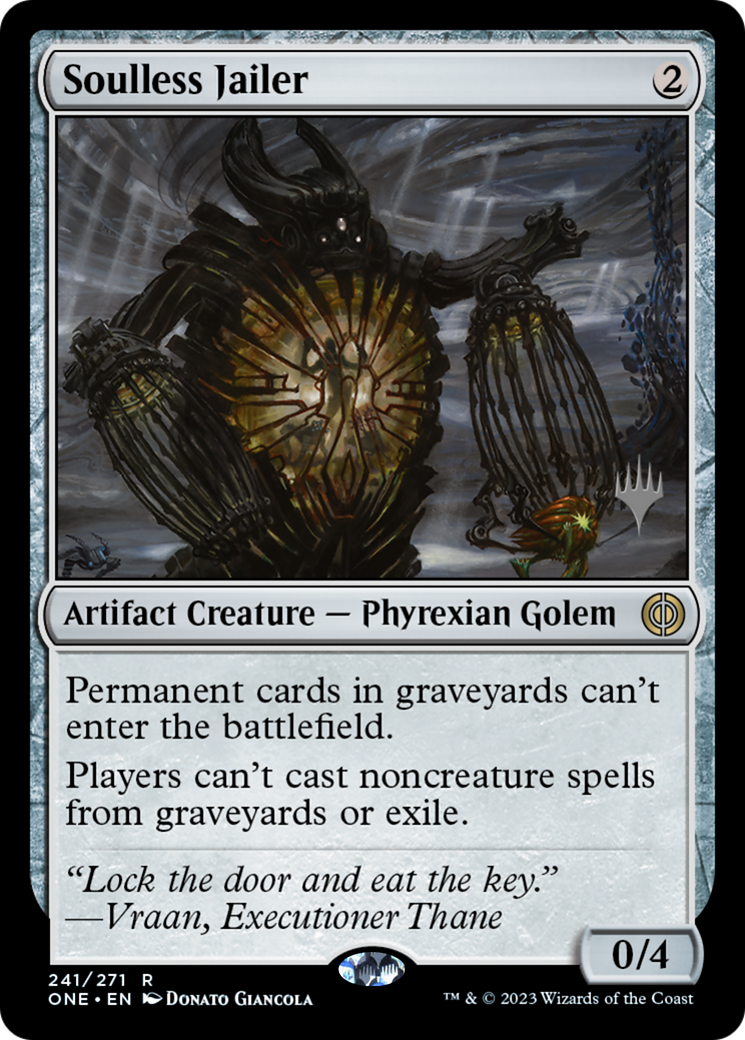 Soulless Jailer (Pack promotionnel) [Phyrexia : All Will Be One Promos] 