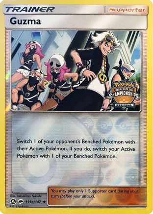 Guzma - 115a/147 (Regional Championships)/147  - Reverse Holofoil - Promo