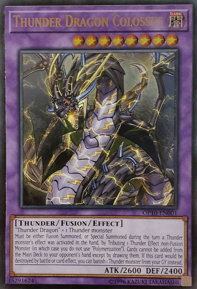 Thunder Dragon Colossus (UTR) (OP10-EN001) - Ultimate Rare