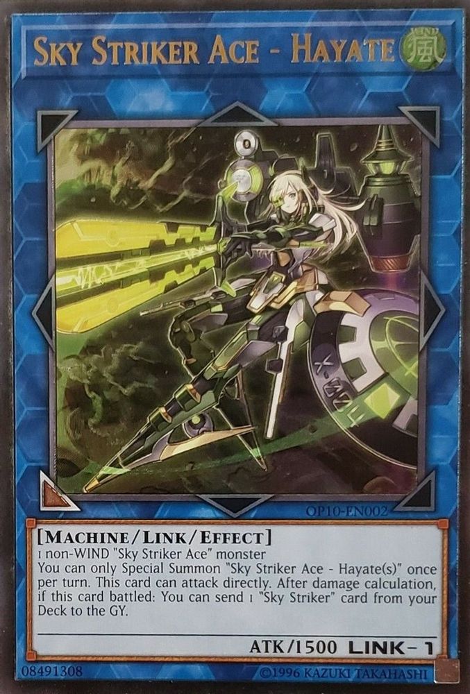 Sky Striker Ace - Hayate (UTR) (OP10-EN002) - Ultimate Rare