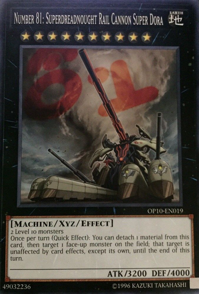 Number 81: Superdreadnought Rail Cannon Super Dora (OP10-EN019) - Common