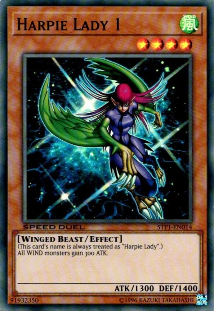 Harpie Lady 1 [STP1-EN014] Super Rare 